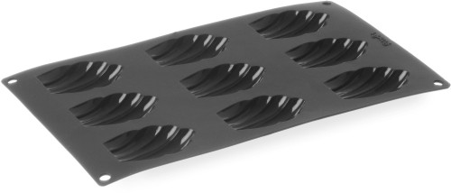 HENDI Form für Backwaren Silikon - Madeleines Typ - 70x47x17(H) mm 9 Löcher