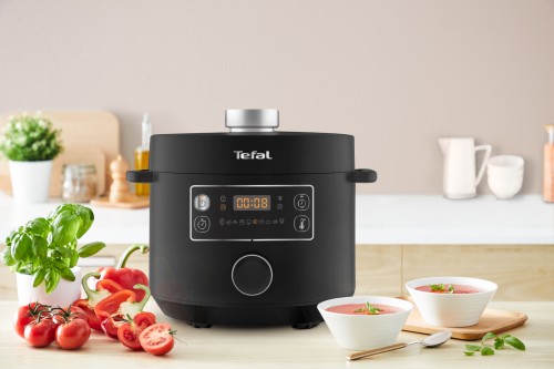 TEFAL MULTIKOCHER TURBO CUISINE, elektrischer Schnellkochtopf, 5L Kapazität, 10 Kochprogramme, patentierte Kochschüssel, einfache