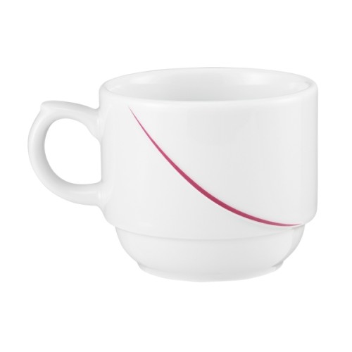 Seltmann Obere zur Milchkaffeetasse, Form: Laguna, Dekor: 34622 bordeaux Flanken