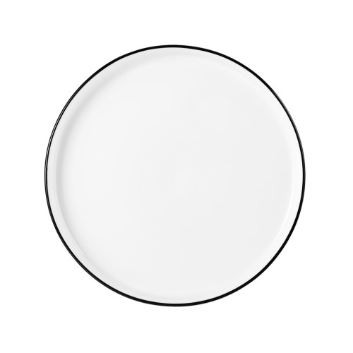 Seltmann Teller flach rund 16 cm M5397-16, rund, Form: Good Mood, Dekor: 10826 Black Line, hohe Kantenschlagfestigkeit, Made in Germany