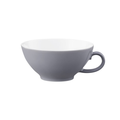Seltmann Teeobertasse 0,14 l, rund, Form: Life, Dekor: 25675 Fashion elegant grey, hohe Kantenschlagfestigkeit, Made in Germany