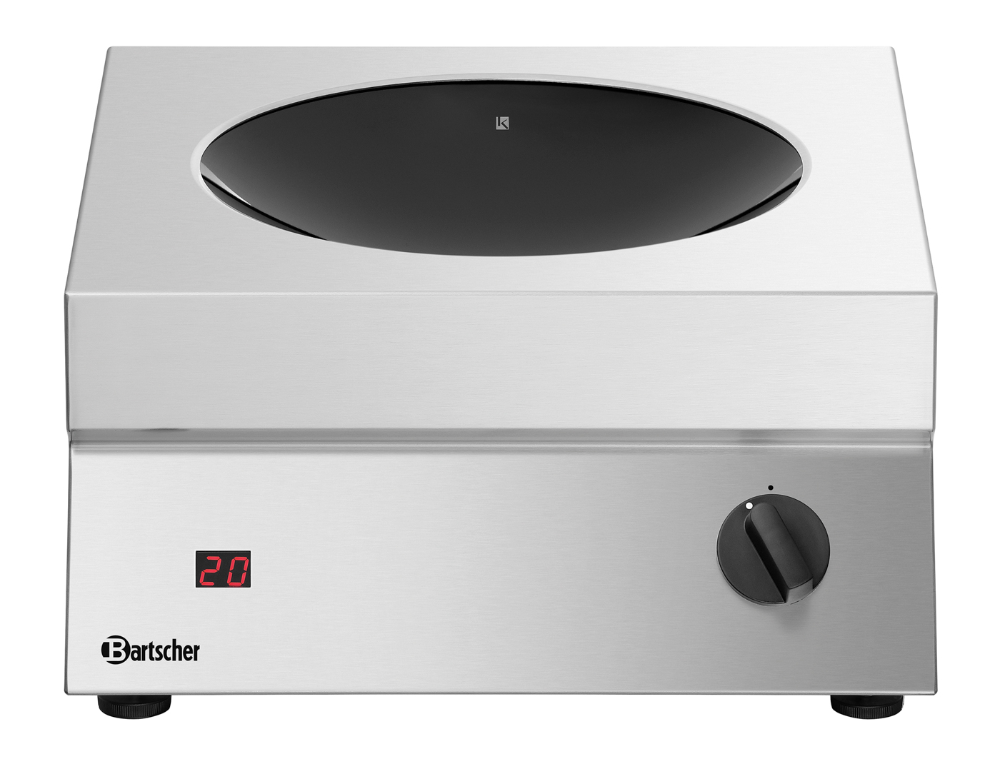 Bartscher Induktionswok 30/293 |Geräte-Anschluss: Steckerfertig | Maße: 40 x 45,5x 18,0 cm. Gewicht: 9 kg