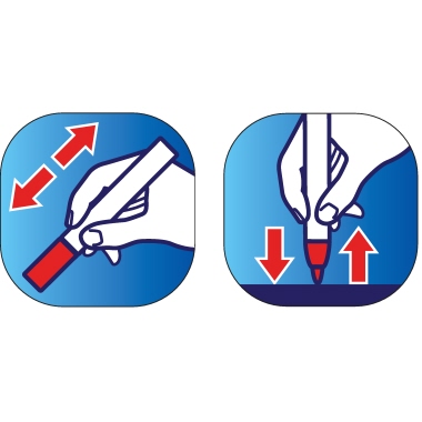 edding Glasboardmarker 90 2-3mm rot Rundspitze, Strichstärke: 2-3 mm, Rundspitze, lichtbeständig, abwischbar Zum