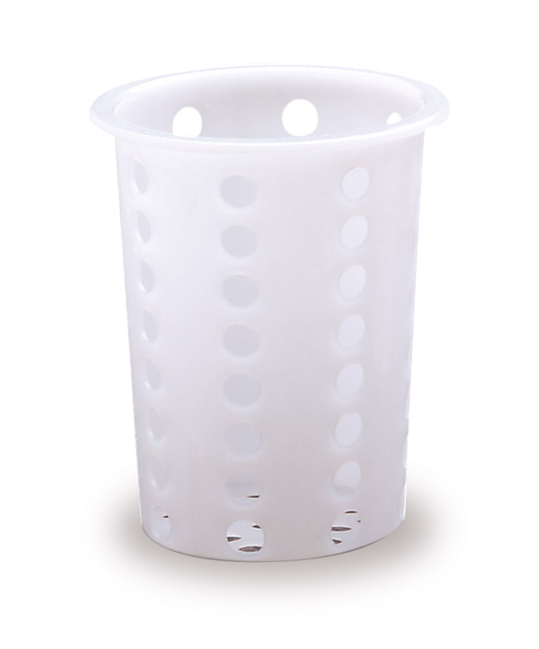 ARAVEN Abtropfbehälter für Besteck weiß, 97mm Durchmesser