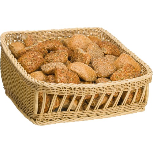 Westmark Präsentationskorb eckig, 50 x 50 x 16/27 cm, hellbeige