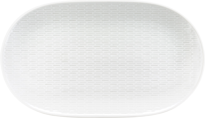 Bauscher Platte aus der Kollektion scope, oval, coup, relief, 23 cm, aus Porzellan