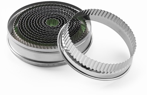 HENDI Ausstechformset - Ø 20-100 mm - mit Zackenrand auf Skinkarte -