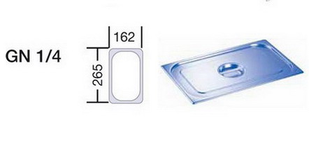 Blanco Deckel zu GN-Behälter 1/4