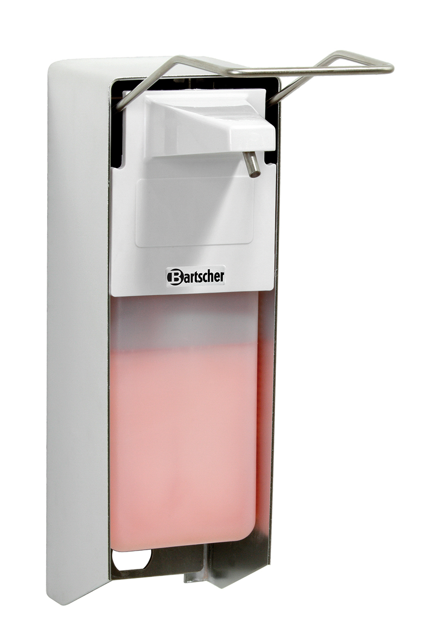 Bartscher Seifenspender PS 0,9L-W | Ausführung:Wandmontage | Maße: 9,5 x 22,2 x 33,0 cm. Gewicht:0,65 kg