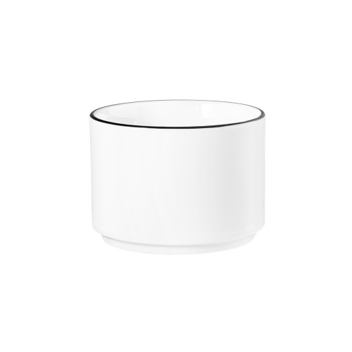 Seltmann Dipschale hoch 8 cm, rund, Form: Good Mood, Dekor: 10826 Black Line, hohe Kantenschlagfestigkeit, Made in Germany