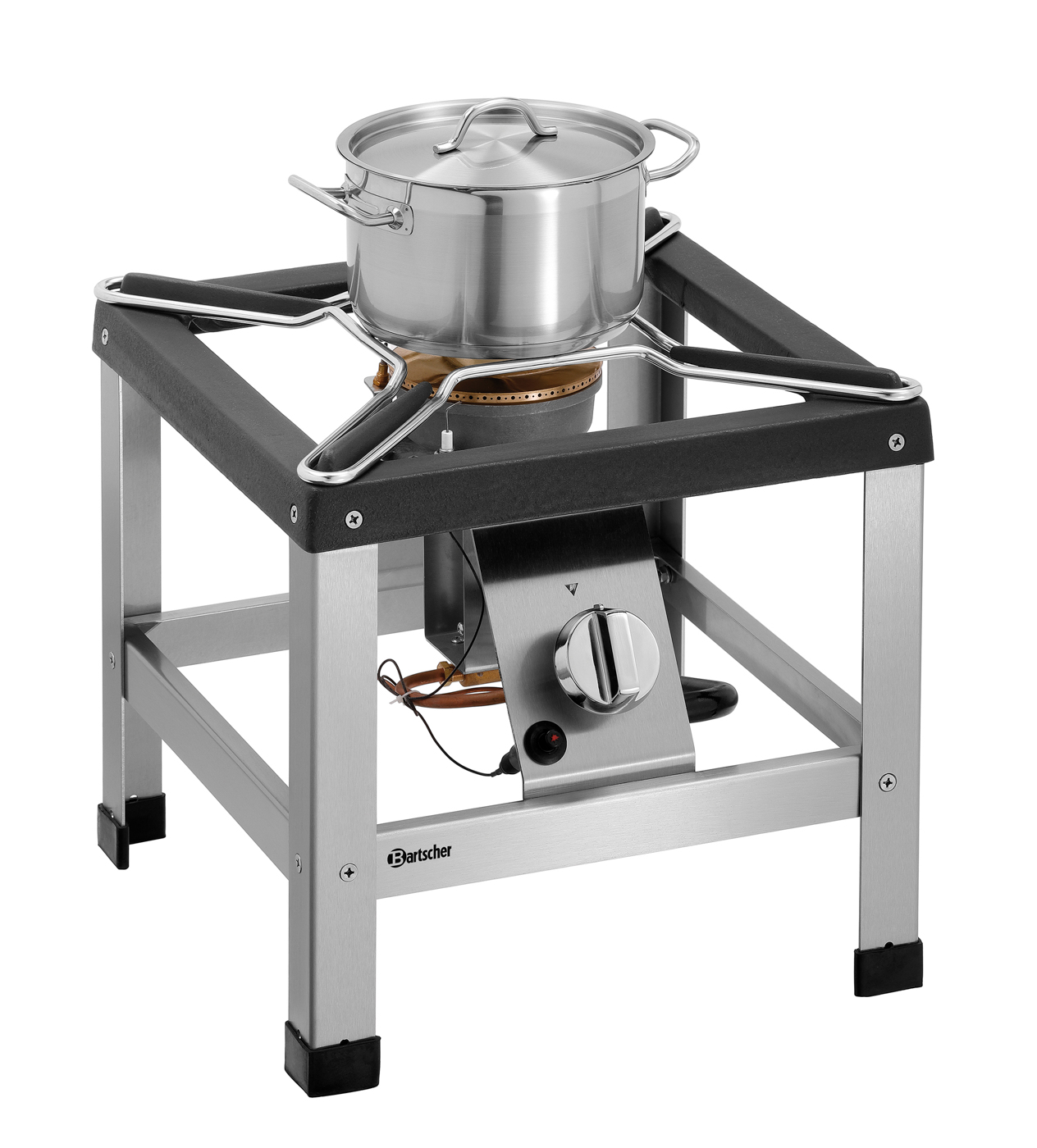 Bartscher Kleintopfring G-1KB 1K680 | Material:Edelstahl | Maße: 40 x 39 x 2,5 cm. Gewicht: 0,86kg