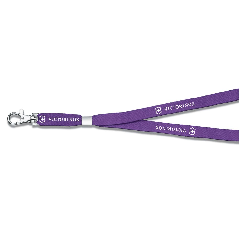 Victorinox Umhängeband mit Karabinerhaken Neck-Strap, violett