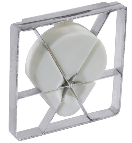 Verzinnter Schneideinsatz für 6 Segmente zu Pommes frites-Schneider ganz aus Edelstahl 18/10 (auch Bodenplatte), auswechselbare