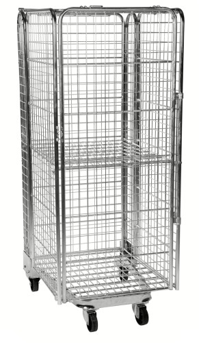 Stapelbarer Rollcontainer - Maße: 85 x 72 x 177 cm - Gewicht: 72 kg - Belastungsgewicht: 400 kg