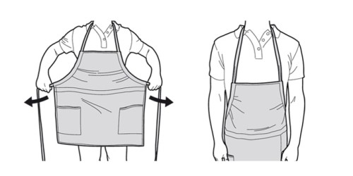 Küchenschürze PRESTO TONE , gelb Baumwolle