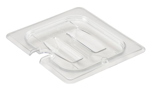 Camwear® GN-Behälter Deckel GN1/6 mit Kerbe und Griff von Cambro