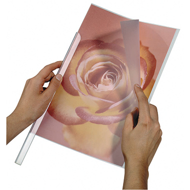 DURABLE Klemmschienenhülle DIN A4 Polypropylen transparent 50 St./Pack.
