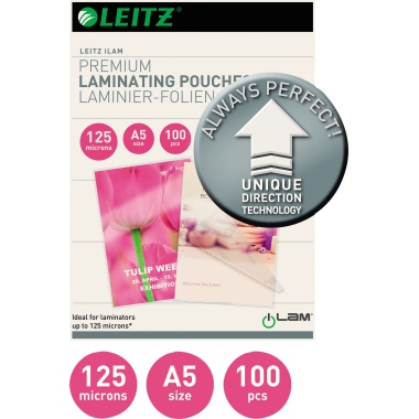 Leitz Laminierfolie iLAM DIN A5 125µm glänzend 100 St./Pack.