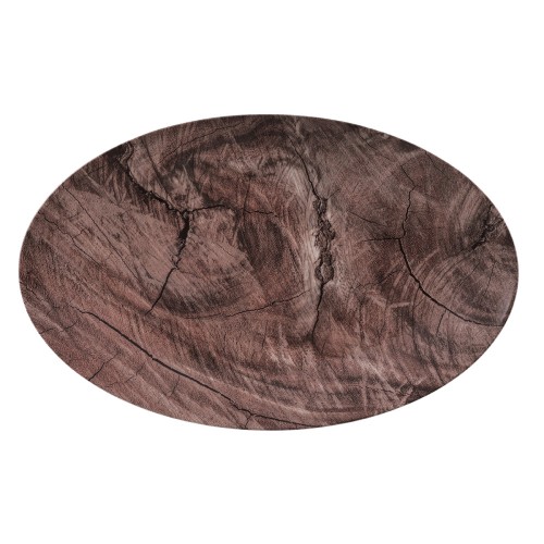 Seltmann Coupplatte 40x25,5 cm M5379, oval, Form: Coup Fine Dining, Dekor: 57654 Oak, hohe Kantenschlagfestigkeit, Made in Germany