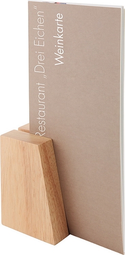 Kartenhalter, 2er Set 8,5 x 6 cm, H: 4,5 / 8,5 cm Holz, senkrecht und waagerecht verwendbar nicht spülmaschinengeeignet