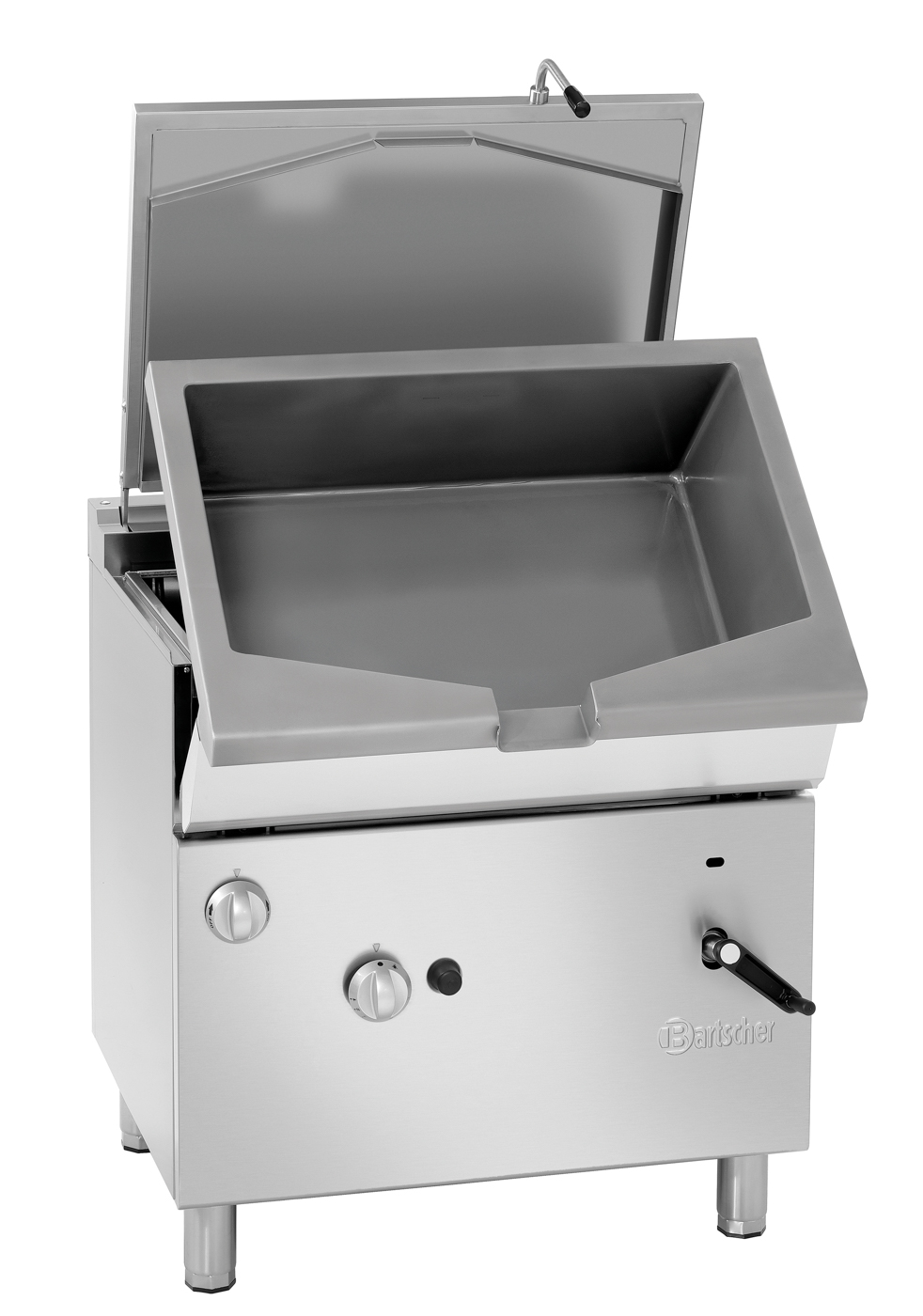 Bartscher Kippbratpfanne 700 G51LHK | Spannung:230 V | Maße: 80 x 70 x 85,0 cm. Gewicht: 109,6 kg