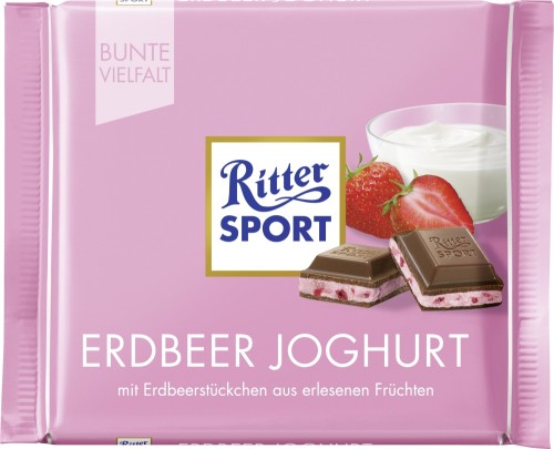 Ritter Sport Erdbeer-Joghurt Schokolade 100G