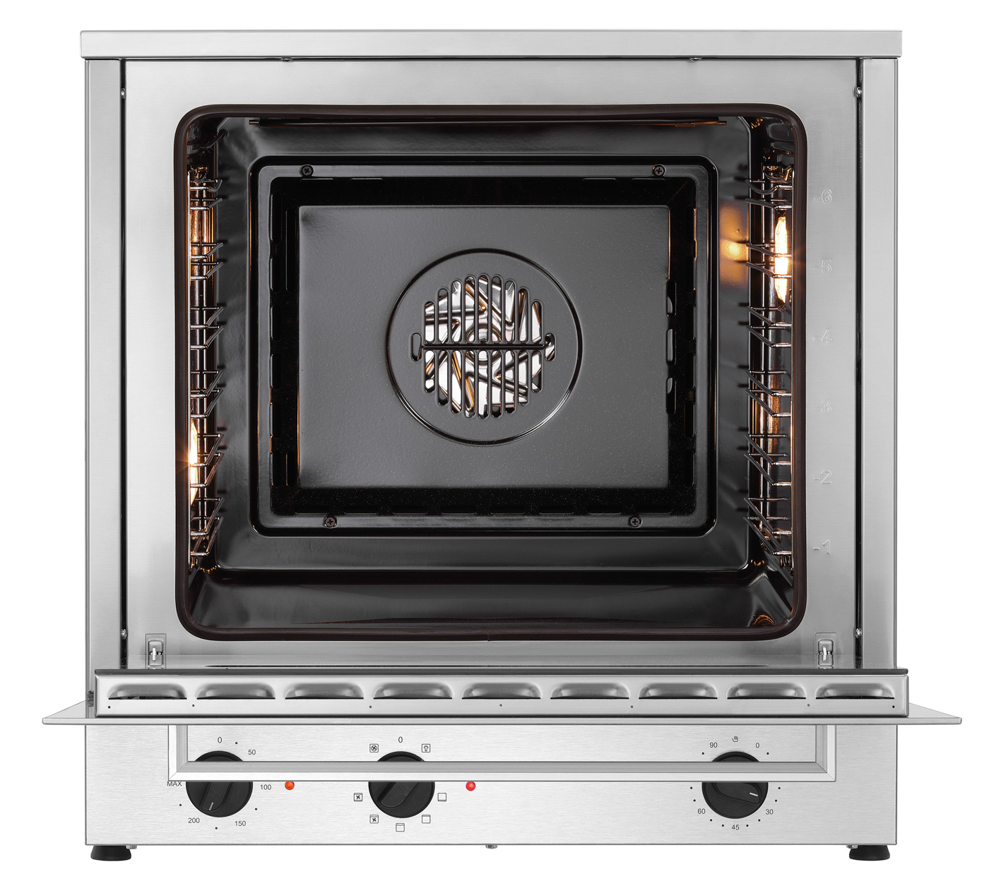 Bartscher Heißluftofen MF6430 |Temperaturregelung: Mechanisch ,Stufenlos | Maße:60 x 65 x 62,0 cm. Gewicht: 50,2 kg