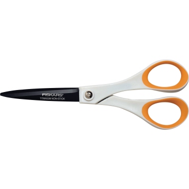 FISKARS Universalschere Non Stick 180mm weiß/orange