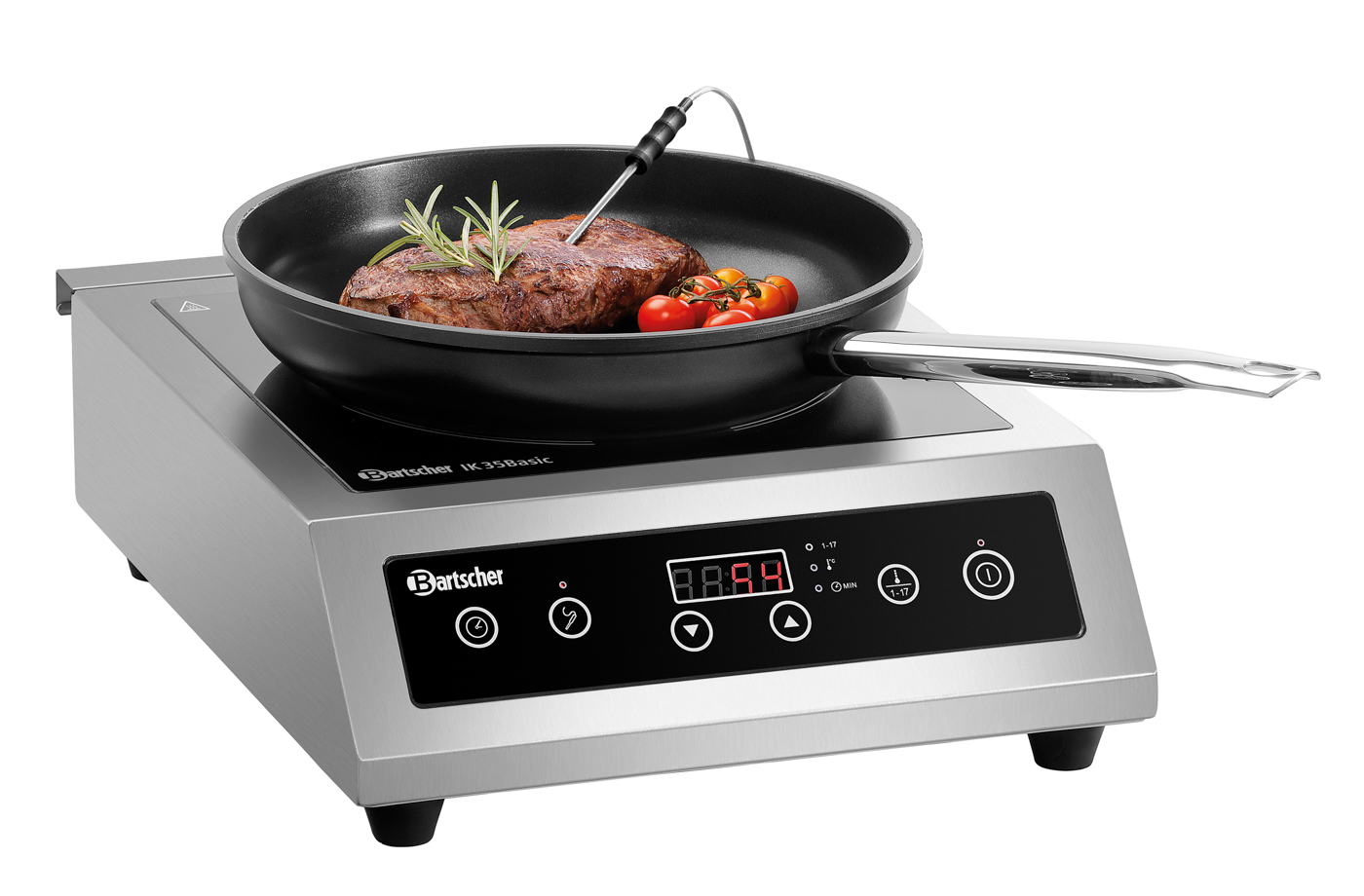Bartscher Induktionskocher IK 35TCKTF | AnzahlTemperaturstufen: 10 | Maße: 34 x 43 x 12,0 cm.Gewicht: 7,3 kg