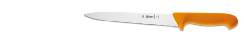 Giesser Wurst- und Schinkenmesser angewellt, gelber Griff