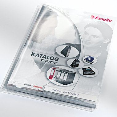 Leitz Sichthülle Maxi DIN A4 oben, rechts offen nicht dokumentenecht PVC/Weichfolie farblos genarbt