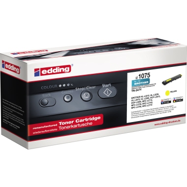 edding Toner Brother TN-247Y EDD-1075 ca. 2.300 Seiten kein Originalzubehör gelb