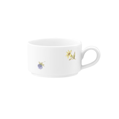 Seltmann Obere zur Moccatasse 0,09 l, rund, Form: Community, Dekor: 57391 Streublume, hohe Kantenschlagfestigkeit, Made in Germany