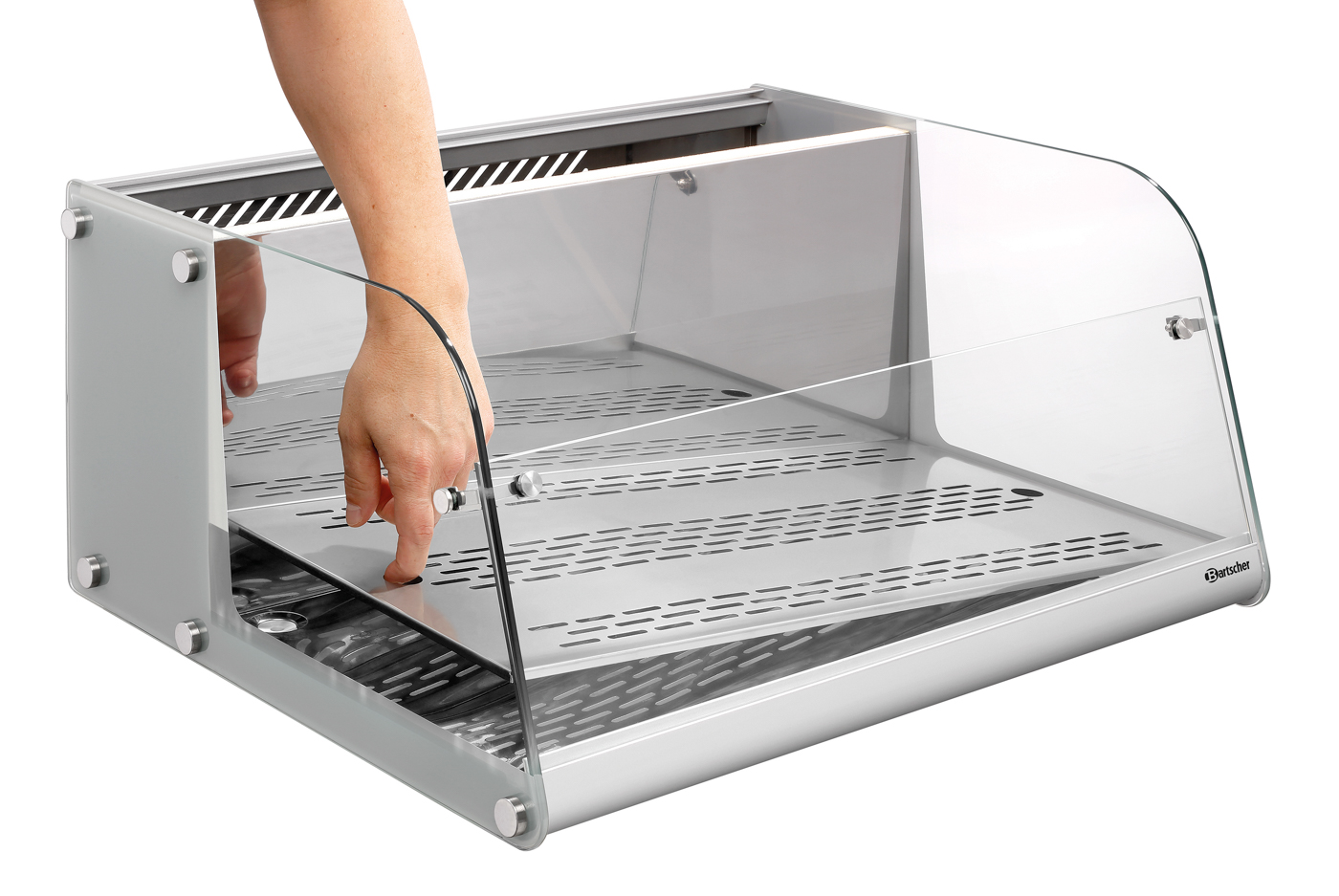 Bartscher Kühlvitrine 40L-SBO | Art der Verglasung: 1-fach-Verglasung | Maße: 67 x 58,5 x 335 cm. Gewicht: 24,8 kg