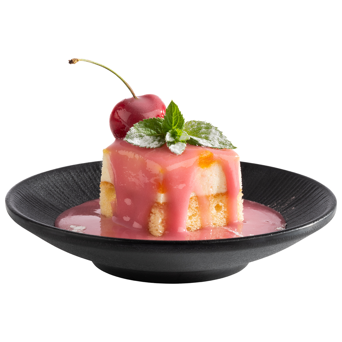 Teller -NERO-, Ø 15 cm, H: 3 cm, Melamin, schwarz