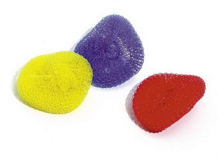 Topfreiniger aus Kunststoff Perlon-Spirale, zum Entfernen von hartnäckigen Verschmutzungen, 3er-Pack.