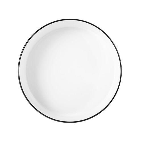 Seltmann Schale halbhoch 16 cm M5399-16, rund, Form: Good Mood, Dekor: 10826 Black Line, hohe Kantenschlagfestigkeit, Made in Germany