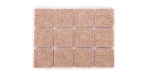 Selbstklebende Filzgleiter PRESTO 30 x 30 mm, 24 St.