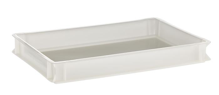 APS Teig- und Pizzaballenbehälter 60 x 40 cm, H: 7,5 cm Polyethylen, weiß