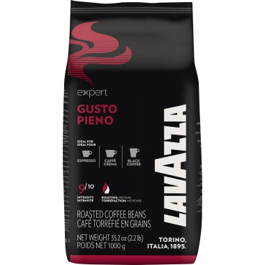 Lavazza Kaffee Expert GUSTO PIENO ganze Bohne 1.000 g/Pack.