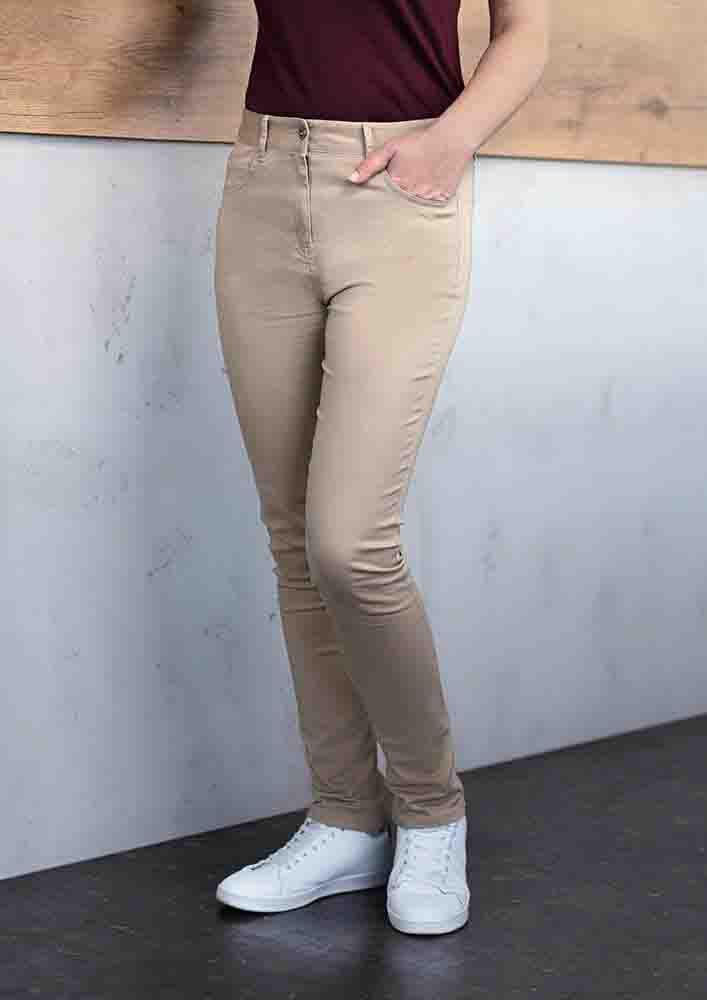 Damen 5-Pocket-Hose Classic-Stretch, aus nachhaltigem Material , Bio-Baumwolle - Größe: 46
