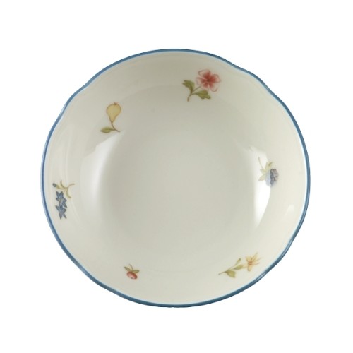 Seltmann Dessertschale 15 cm, Form: Marieluise, Glasur: elfenbein, Dekor: 30308 Streublume