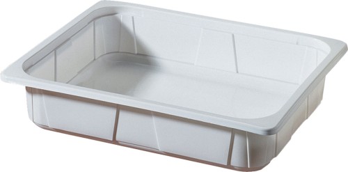 Duni PP-Schale 1/2 GN 325 x 265 x 60 mm Weiß ungeteilt, 100 Stk/Krt (1 x 100 Stk)