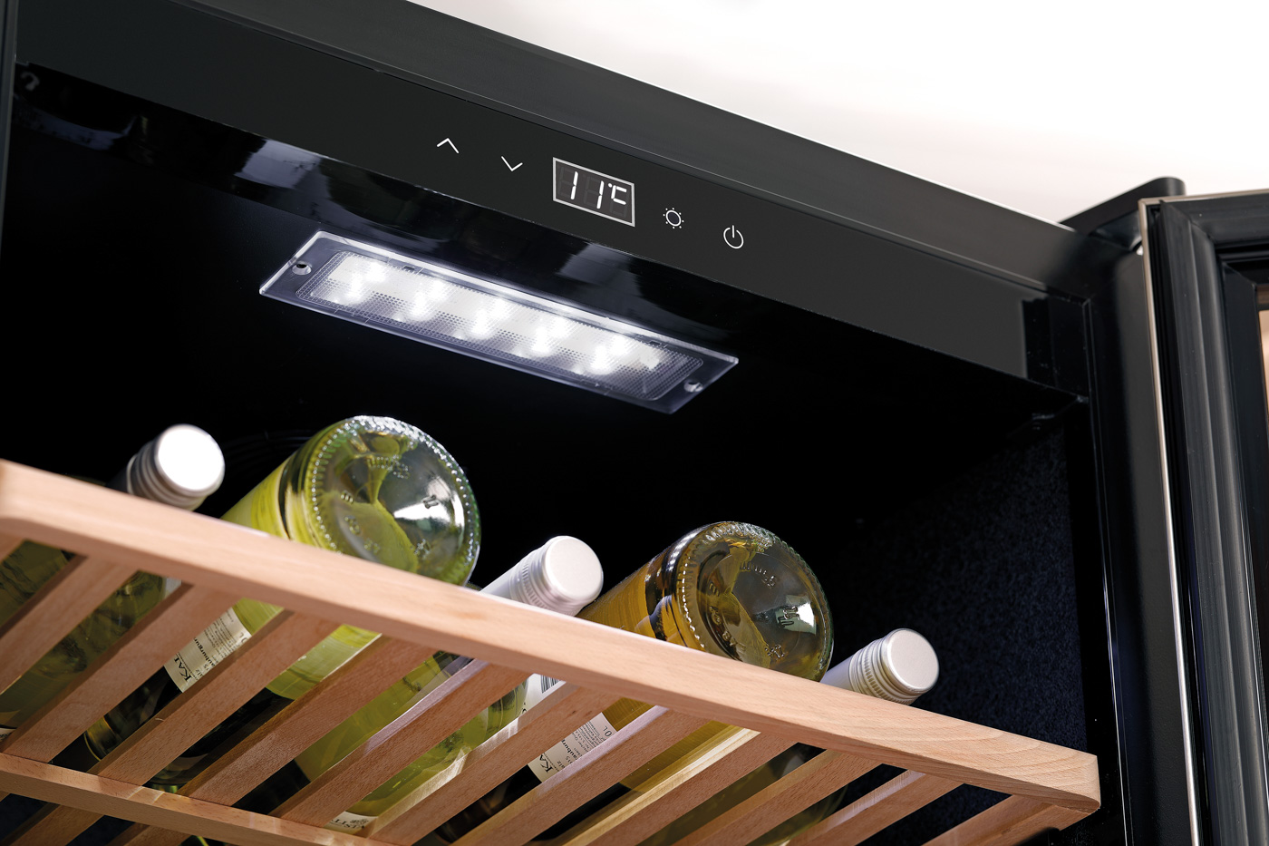 Bartscher Weinkühlschrank 2Z 126FL | Tür-Art:Flügeltür, Glas | Maße: 59,5 x 62,5 x 159,0 cm.Gewicht: 76 kg