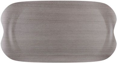 Roltex Speisetablett Earth Wave, 43 x 23 cm, graues Holz