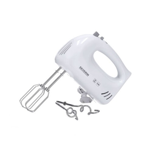 Severin Handmixer HM 3820, 5 Geschwindigkeitsstufen, Turbo-Stufe 300 W, incl. 2 Edelstahl-Rührbesen und -Knethaken