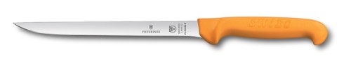 Victorinox Swibo, Fischfiletiermesser, normaler Schliff, flex-schmal, gelb, 20cm
