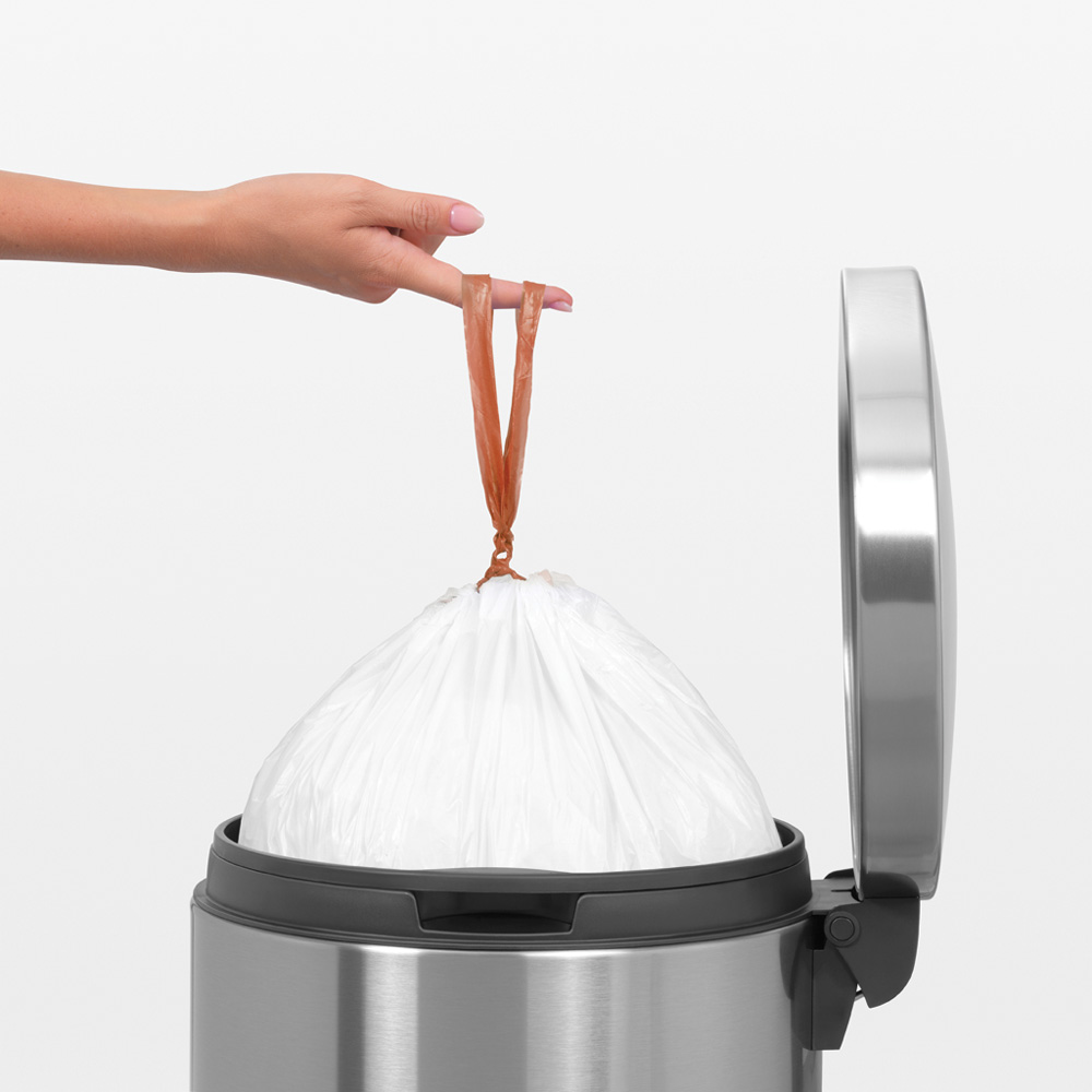 Brabantia Treteimer XXL Matt Steel Fassungsvermögen: 45 Liter mit Kunststoffeinsatz