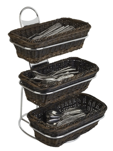 Buffet-Leiter -LITTLE GN- 31,5 x 32 cm, H: 48 cm Metall, verchromt