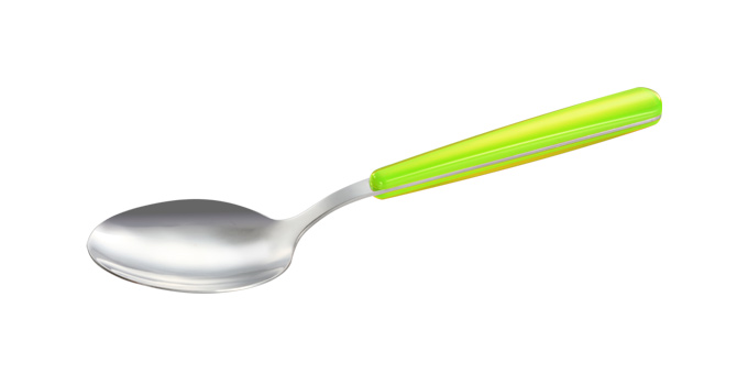 Suppenlöffel FANCY HOME, limettengrün Spülmaschinenfest